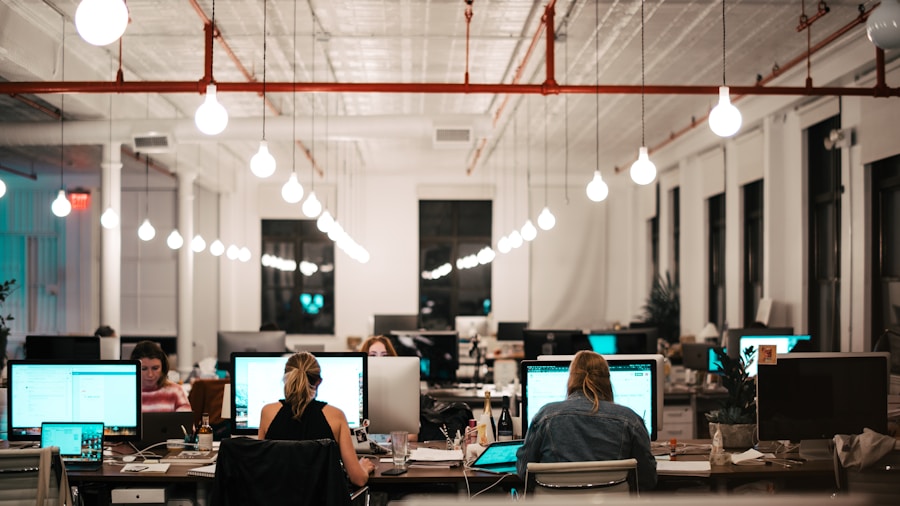 business technology workspace