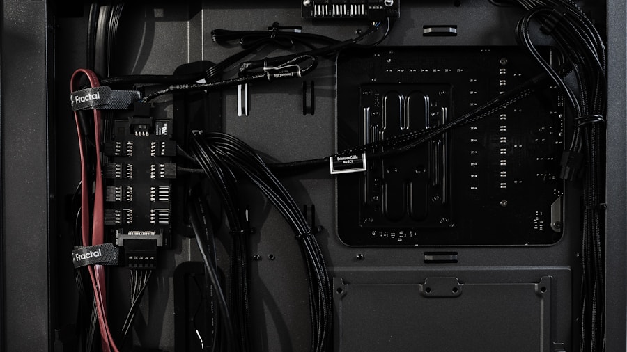 cable management inside tower case