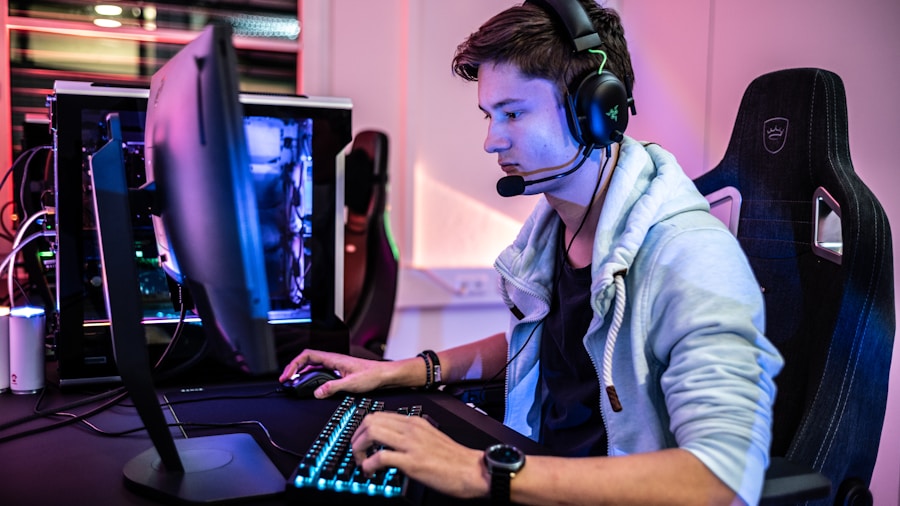 Razer Naga V3 Pro Release: What Gamers Need to Know About This Feature-Packed Mouse 2 competitive gamer concentrating at desktop setup