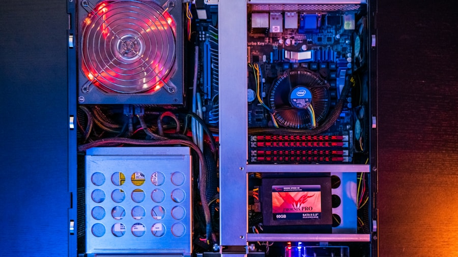 computer case hardware inspection