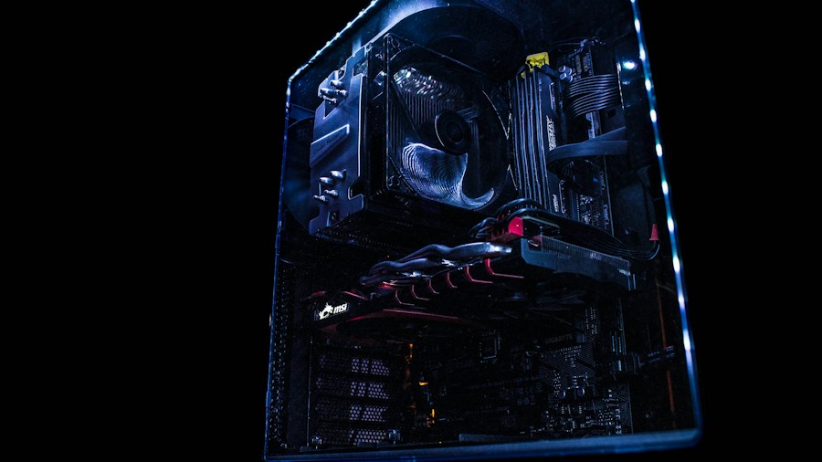 computer hardware inside tower