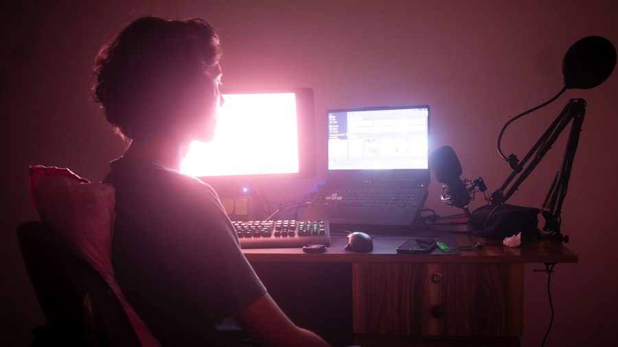RTX 20 Series Ray Tracing Launch Eight Years Later What Shoppers Should Know 1 gamer at desktop computer monitor
