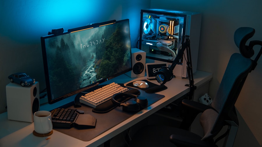 gamer PC gaming setup modern