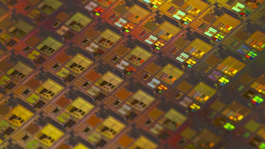 motherboard circuit board close up