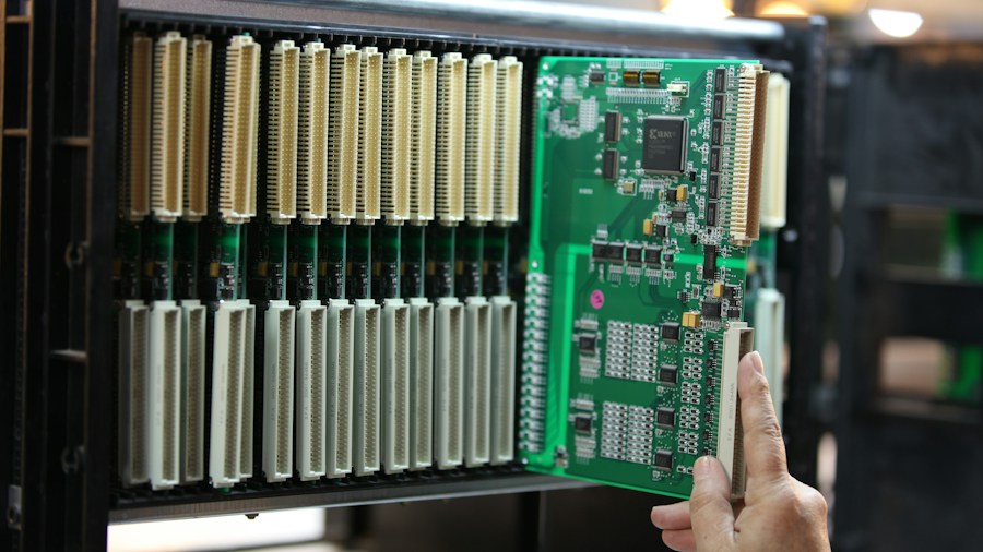 server hardware components stacked