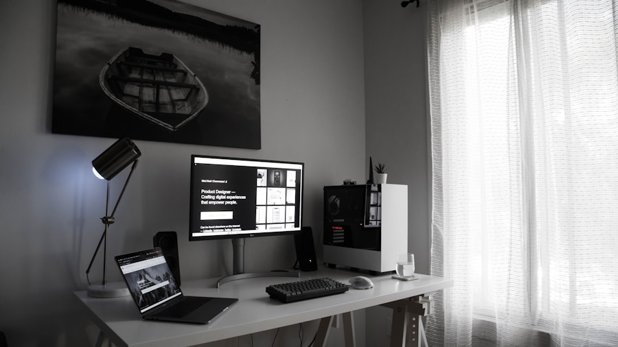 white PC case build interior design
